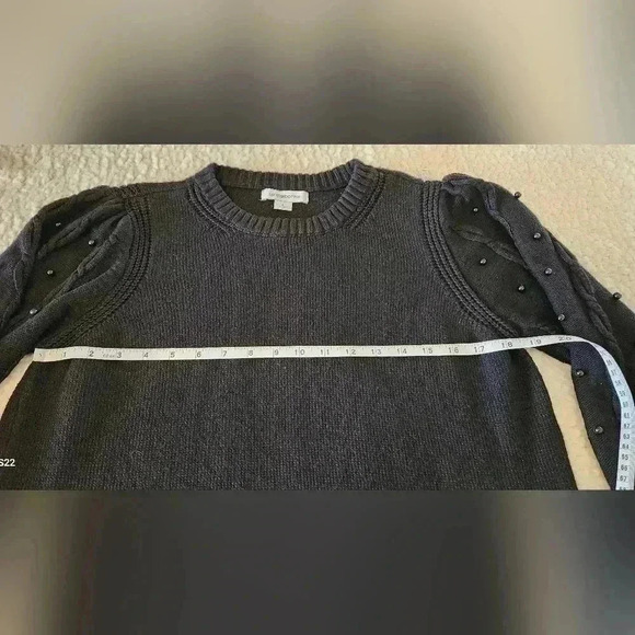 Liz Claiborne sweater with pearl details, L - Picture 5 of 9